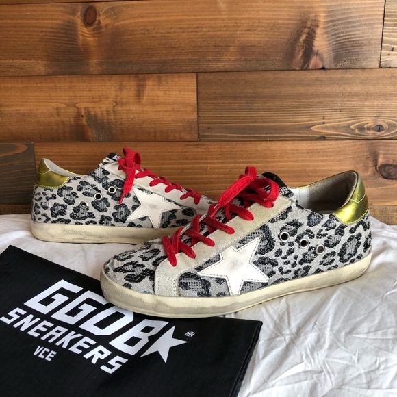 Golden Goose Shoes - GGDB Superstar Animal Print Cheetah Leopard 37 7